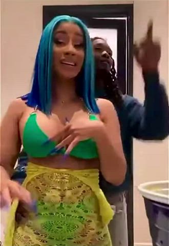 cardi b grinding groping lapdance gif