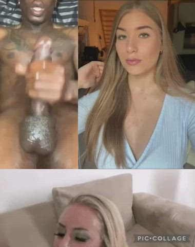 amateur bbc babecock blonde facial german goddess pretty skinny gif