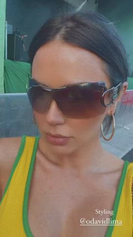 body boobs brazilian brunette dani facial goddess sensual tiktok gif