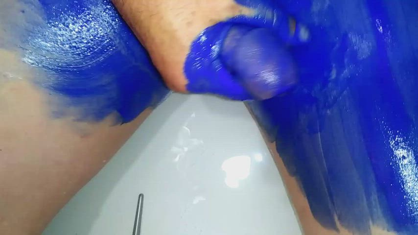 Art Cock Jerk Off Shaved Shower gif