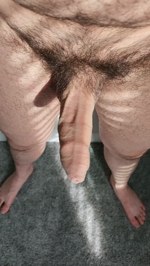 uncut foreskin cock gif