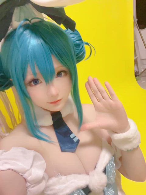 asian beautiful cosplay gif