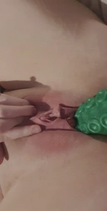 Clit Rubbing Dildo Masturbating Tentacles Wet Pussy gif