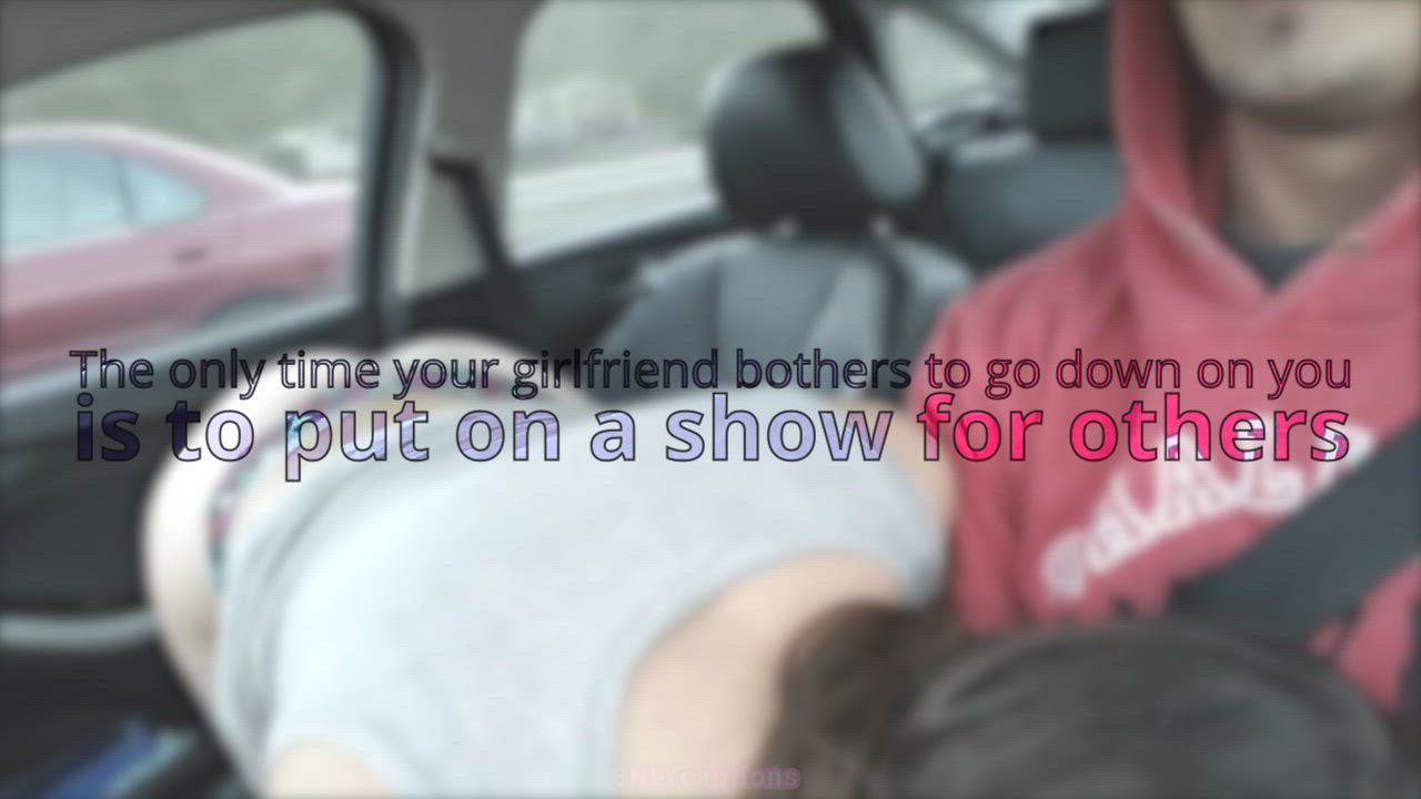 Caption Cheating Cuckold Dogging Girlfriend Hotwife Public Sharing Stranger gif