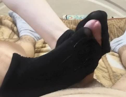 footjob in socks