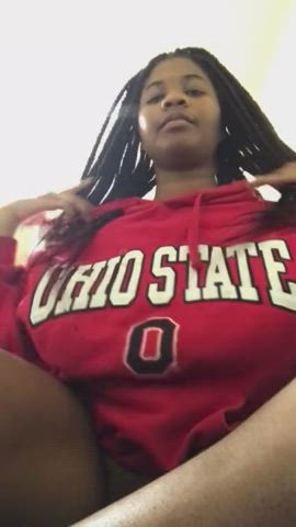 amateur big tits ebony fingering masturbating solo teen gif