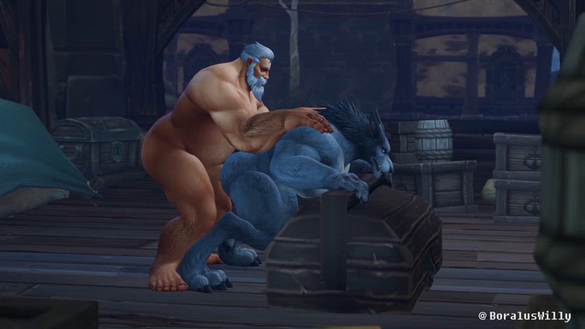 anal animation bear big ass big balls big dick chubby furry muscles gif