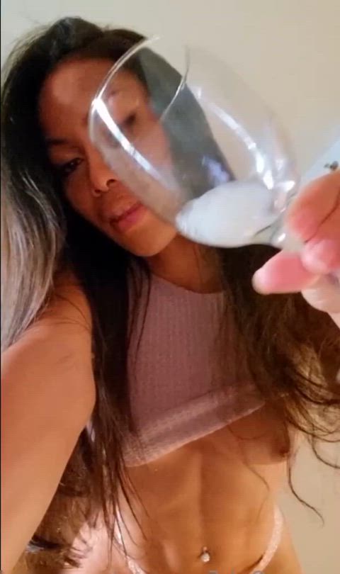 Can I offer you a glass of cum