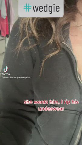 tiktok underwear wedgie gif