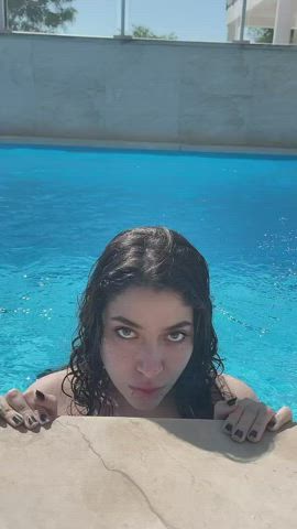 Mermaid in the pool