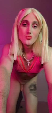 babecock femboy girl dick mtf pmv sissy small tits trans r/sph gif