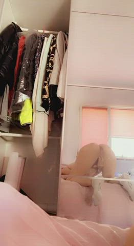 ass asshole fingering horny hostel pussy gif