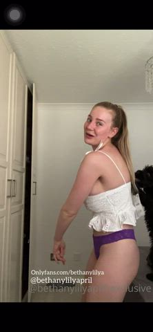 Beth Lily Cleavage Clothed Dressing OnlyFans gif