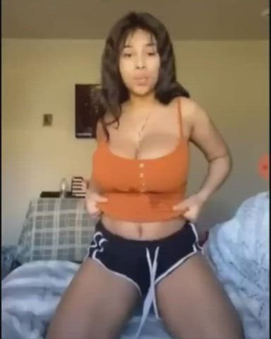 big tits latina tits gif