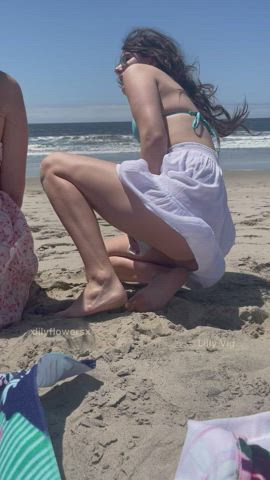 A hot day at the beach