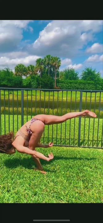 Slow Motion Flip in a Bikini