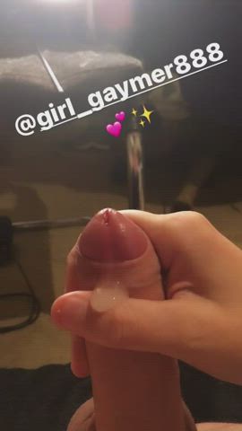 Why aren’t you here worshipping my leaking girl cock~? ?✨