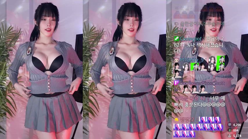 asian big tits dancing korean gif