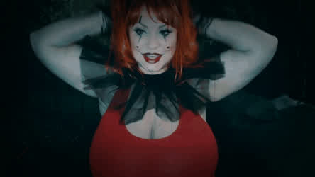 BBW Big Tits Boobs Chubby Cosplay Halloween MILF Mature Natural Tits Redhead Samantha