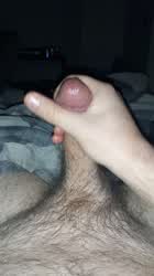 You can see my cum peeking out of my dick before I unload. I was edging and wanted