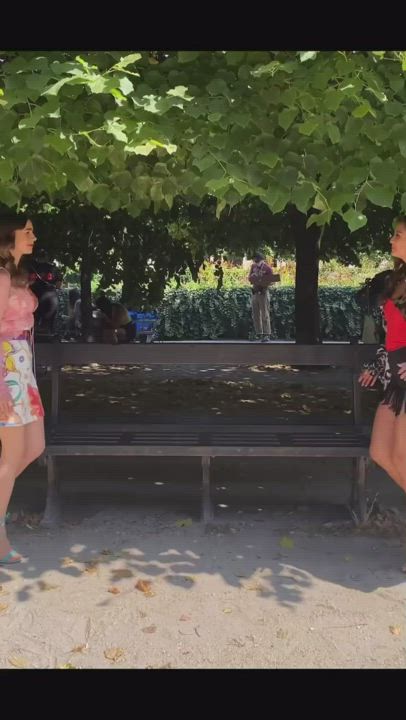 Celebrity Dancing Lily Collins gif