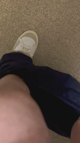 cock cum gay masturbating pov public sissy solo gif