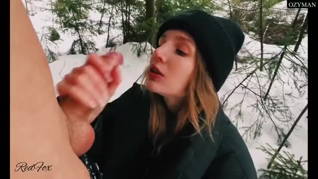 Blowjob in a beanie