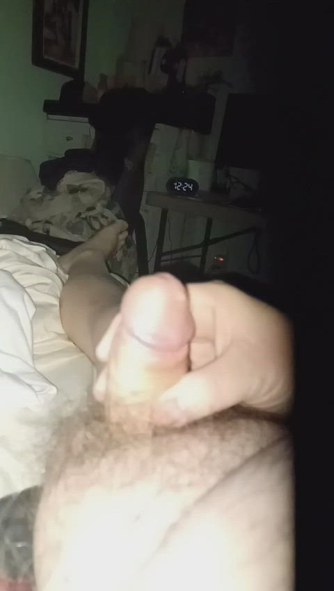 bear cock cumshot daddy gay jerk off male masturbation masturbating nsfw solo gif