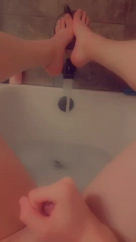 bathroom bathtub girl dick gif