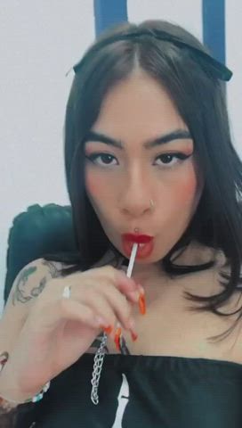 lips sucking toy gif