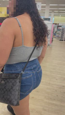 Playing with my big tits in Walgreens