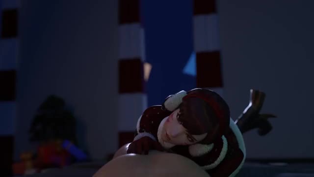 3D Animated Blender D.Va Overwatch darkhole