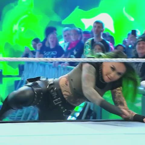 ass big tits busty wrestling gif