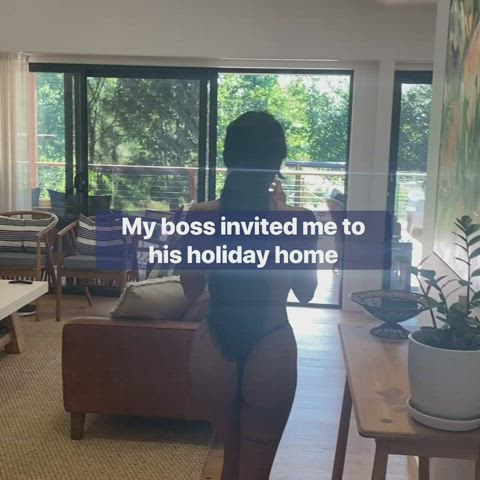 Office bimbo gets used by boss