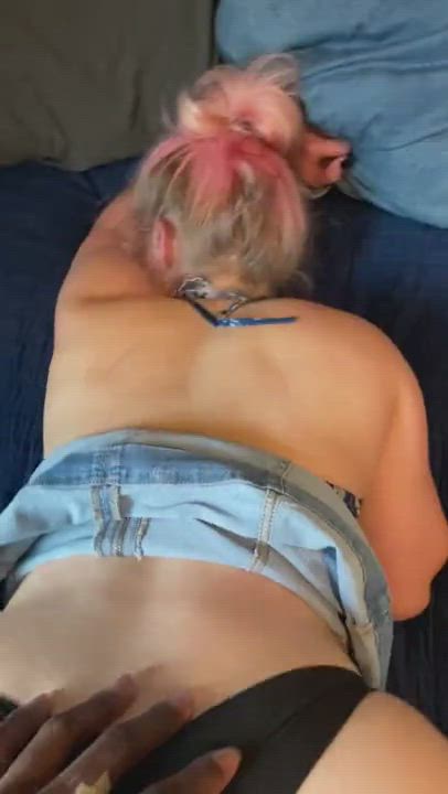 Pink haired PAWG gets pounded