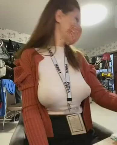 big tits flashing hidden cam public gif