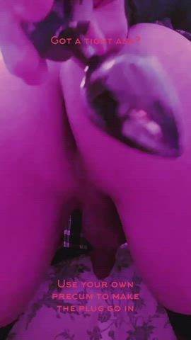 anal butt plug sissy gif