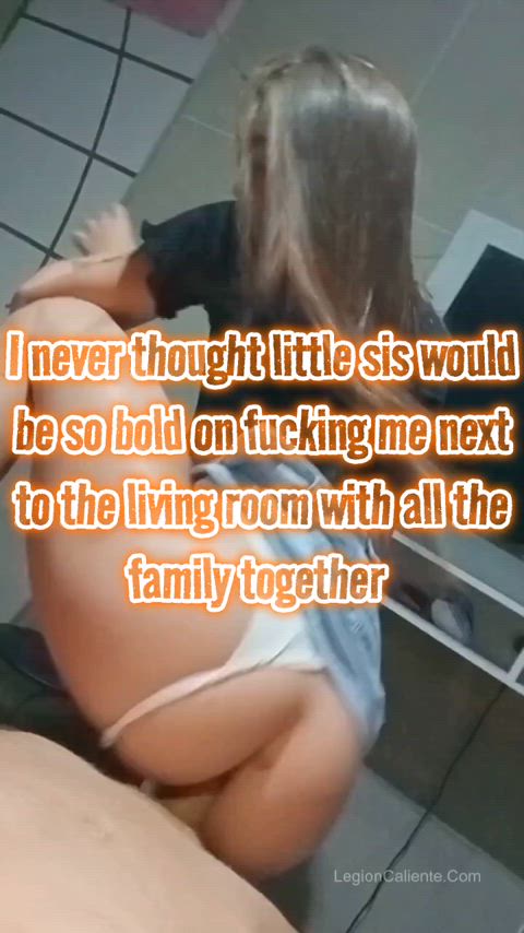 big ass big dick caption cute pov petite riding sister taboo teen gif