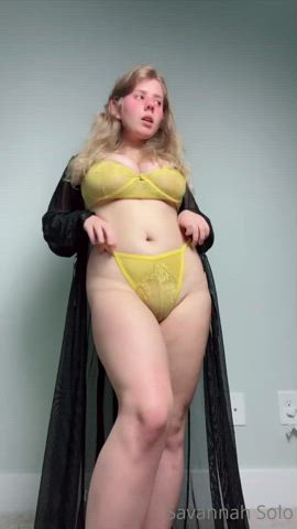 bbw chubby lingerie gif