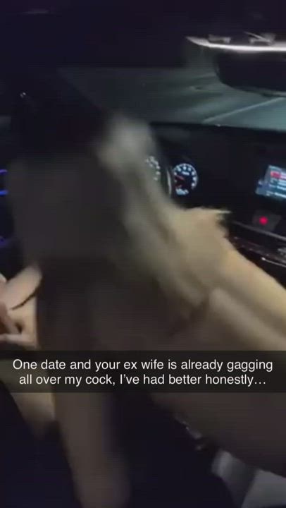 Blowjob Car Cheating Cuckold gif