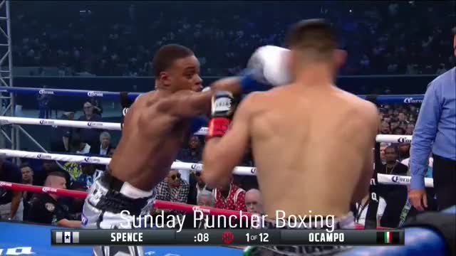 Errol Spence Jr. KOs Carlos 'Chema' Ocampo with a pair of bodyshots