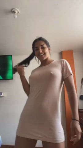 big tits boobs desi girlfriend indian nipples seduction sensual gif