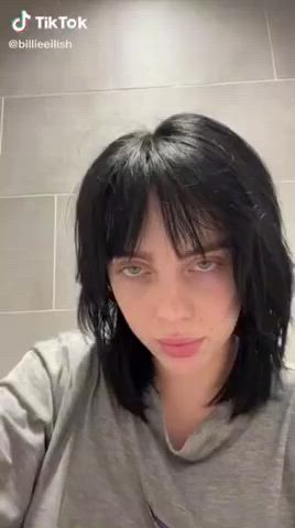 Her Her latest TikTok - in a bathroom