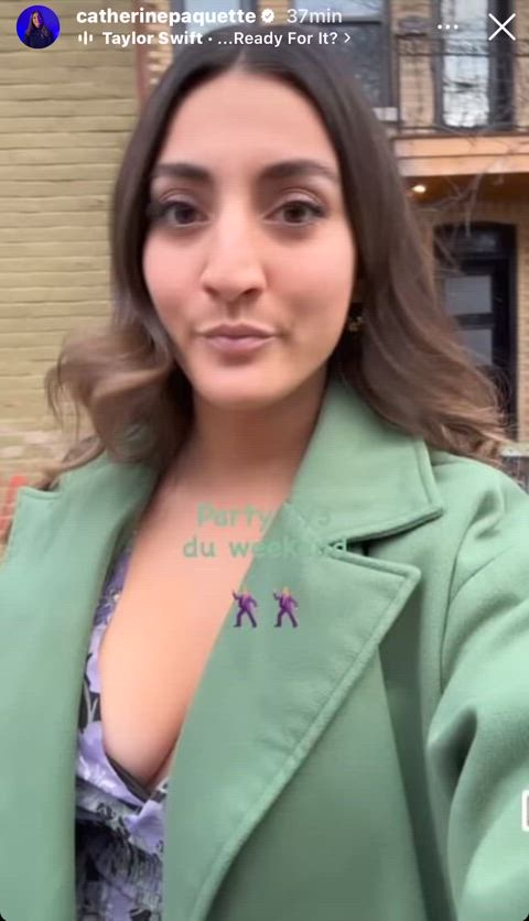 brunette canadian cute gif