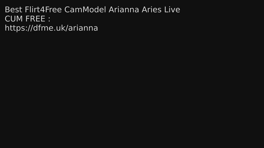 Camgirl Arianna-Aries having fun online.