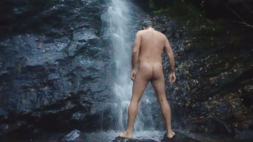 nude nudist nudity outdoor underwater wet gif