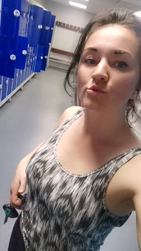 You can't leave me alone in changing room 😈