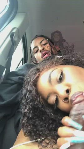 Blowjob Car Sex Ebony gif