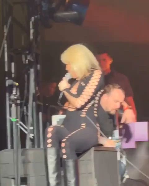 ass bodysuit celebrity miley cyrus public thong gif