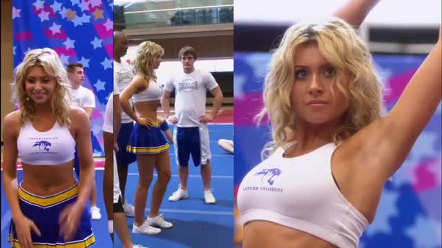 Aly Michalka - Hellcats - E12 - mini-loop, split-screen, of cheer dancing (1/2)